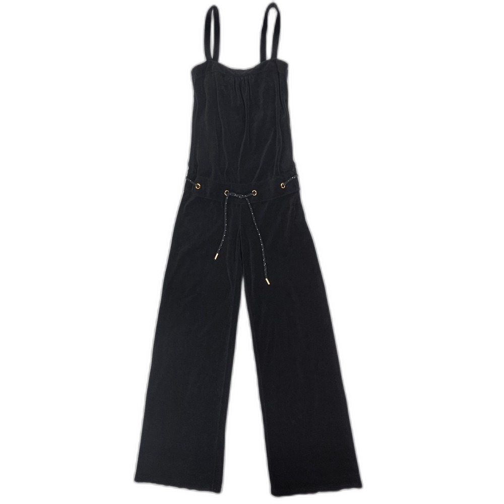 NEW Juicy Couture Velour Wide Leg Jumpsuit 90s Y2k Beach Baddie Urban Glam